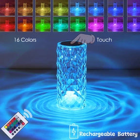 16 Color Daimond Crystal Lamp With Remote LED